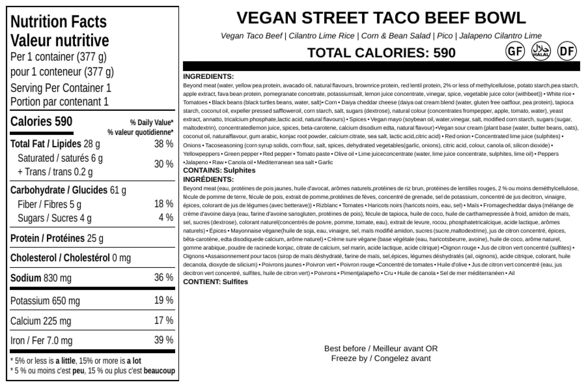 Vegan Street Taco Beef Bowl