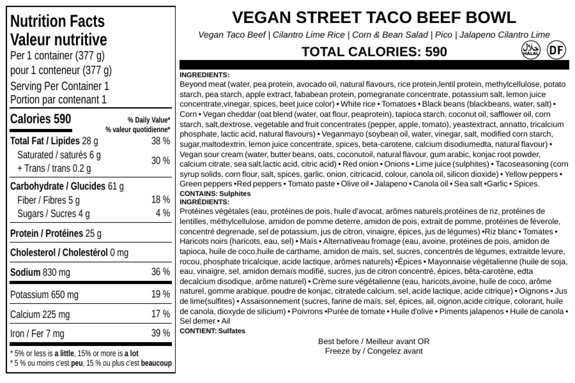 Vegan Street Taco Beef Bowl