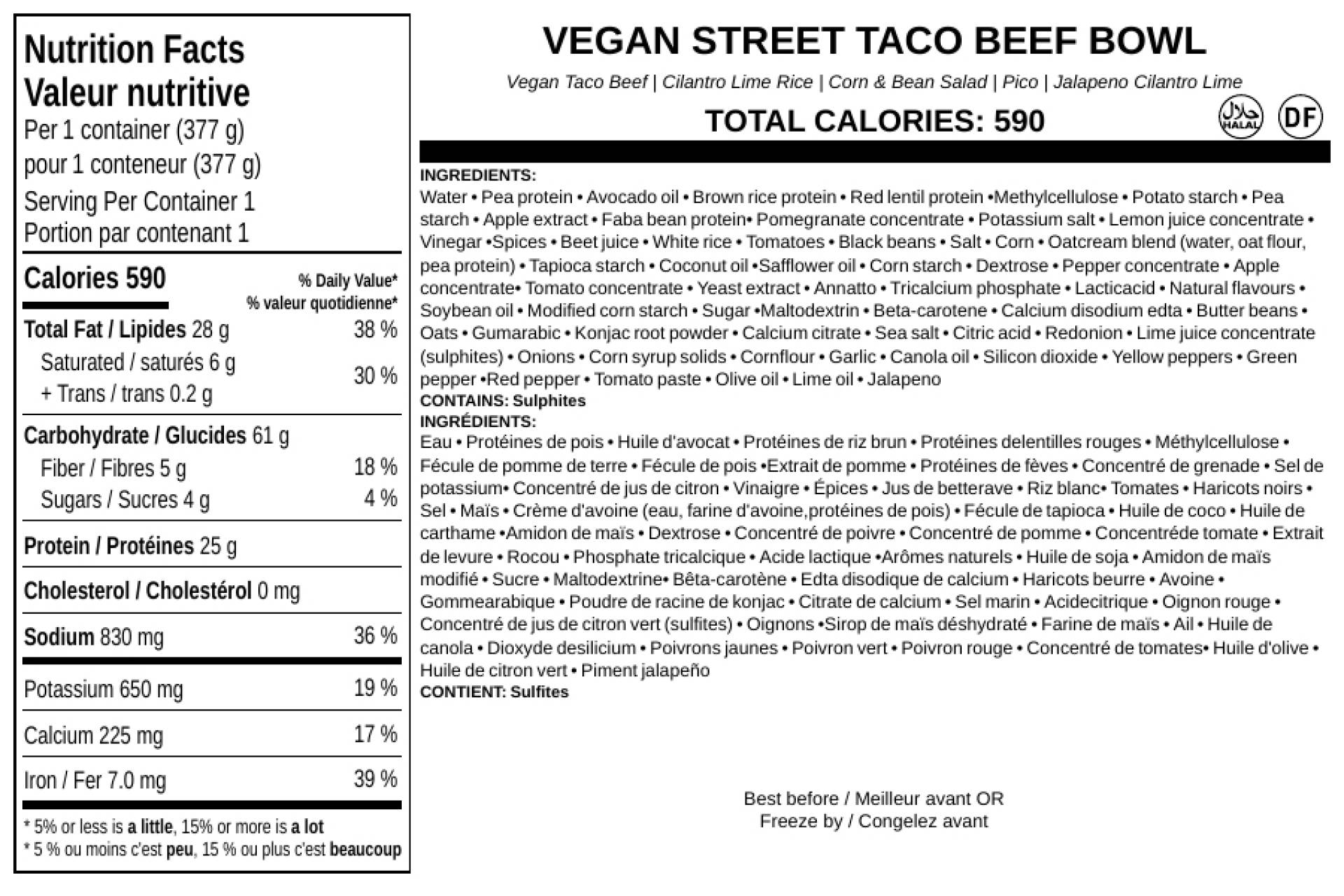 Vegan Street Taco Beef Bowl
