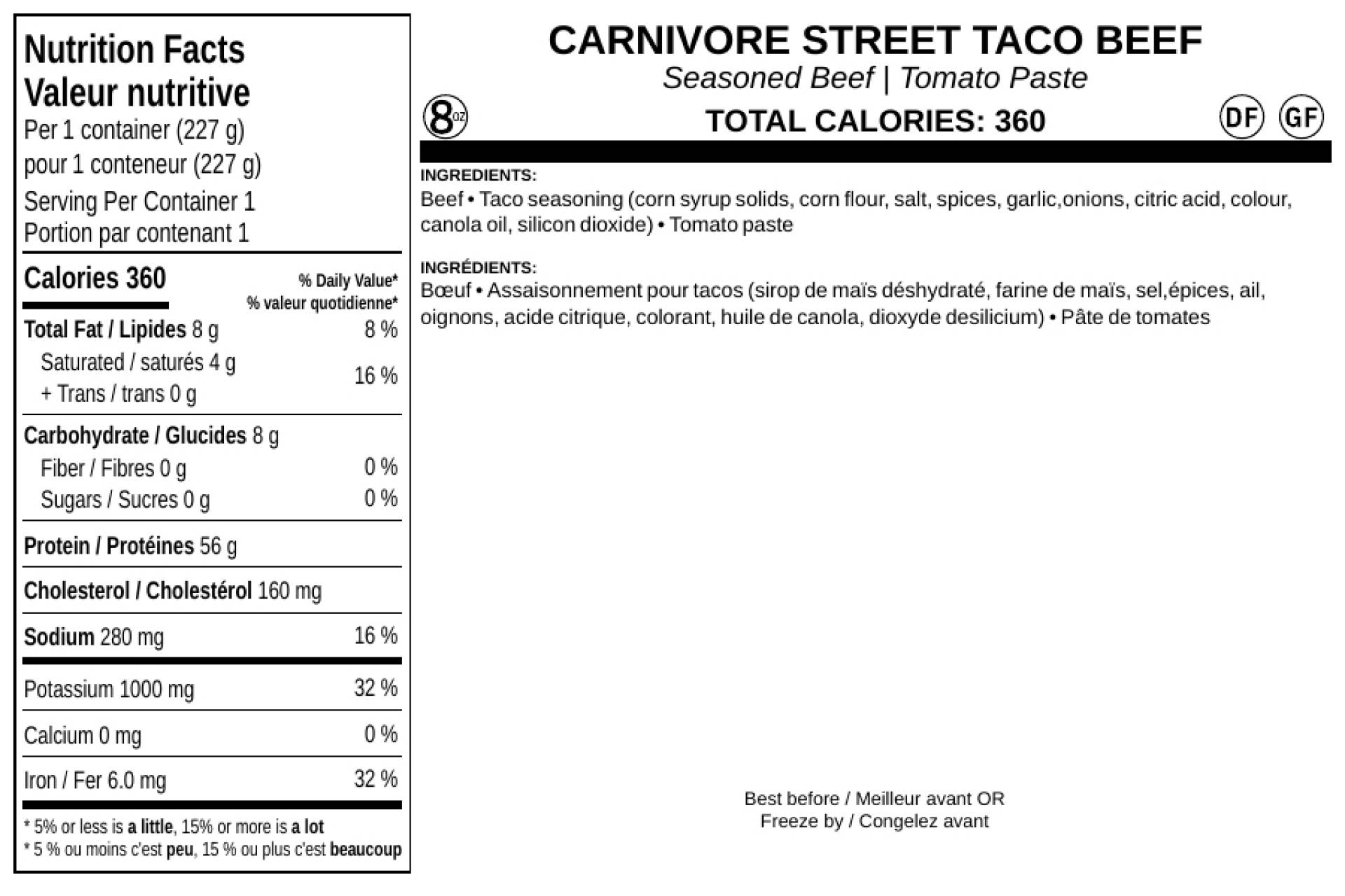 Carnivore Street Taco Beef