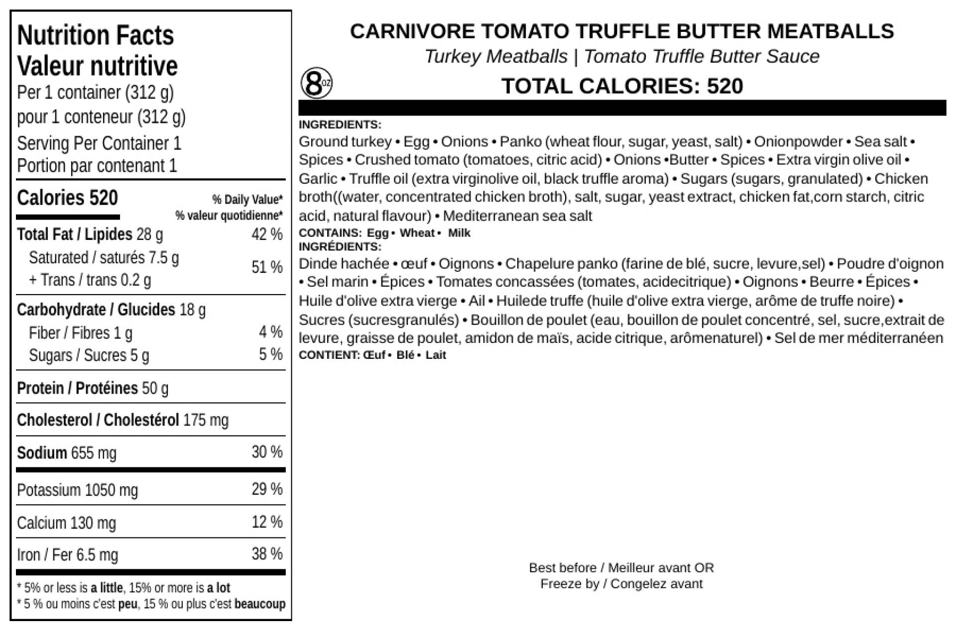 Carnivore Tomato Truffle Butter Meatballs