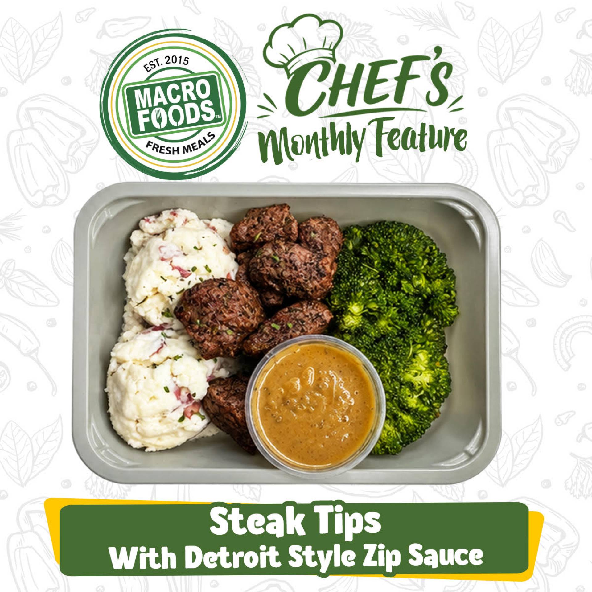 Steak Tips with Detroit Style Zip Sauce