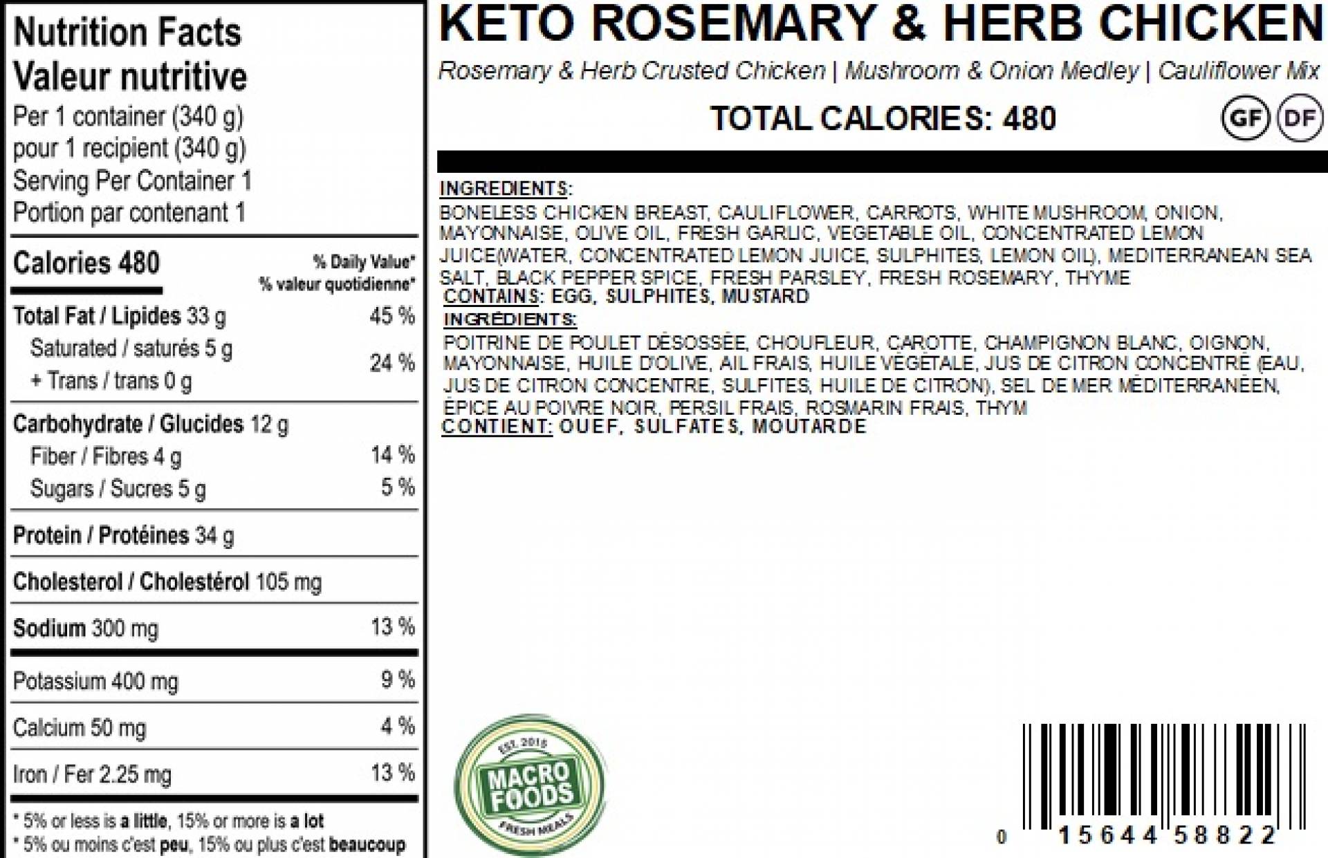 Keto Rosemary & Herb Chicken