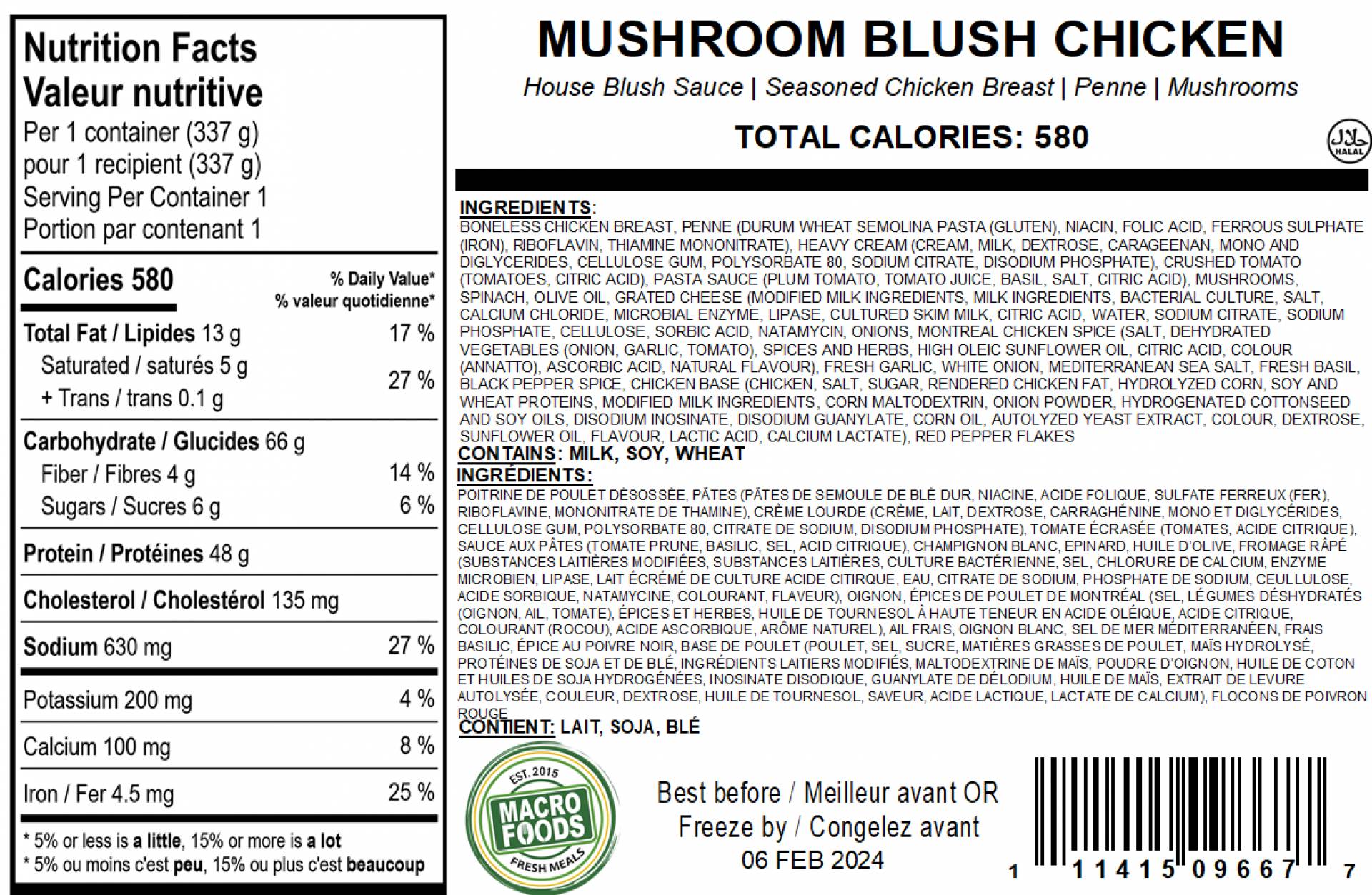 Mushroom Blush Chicken
