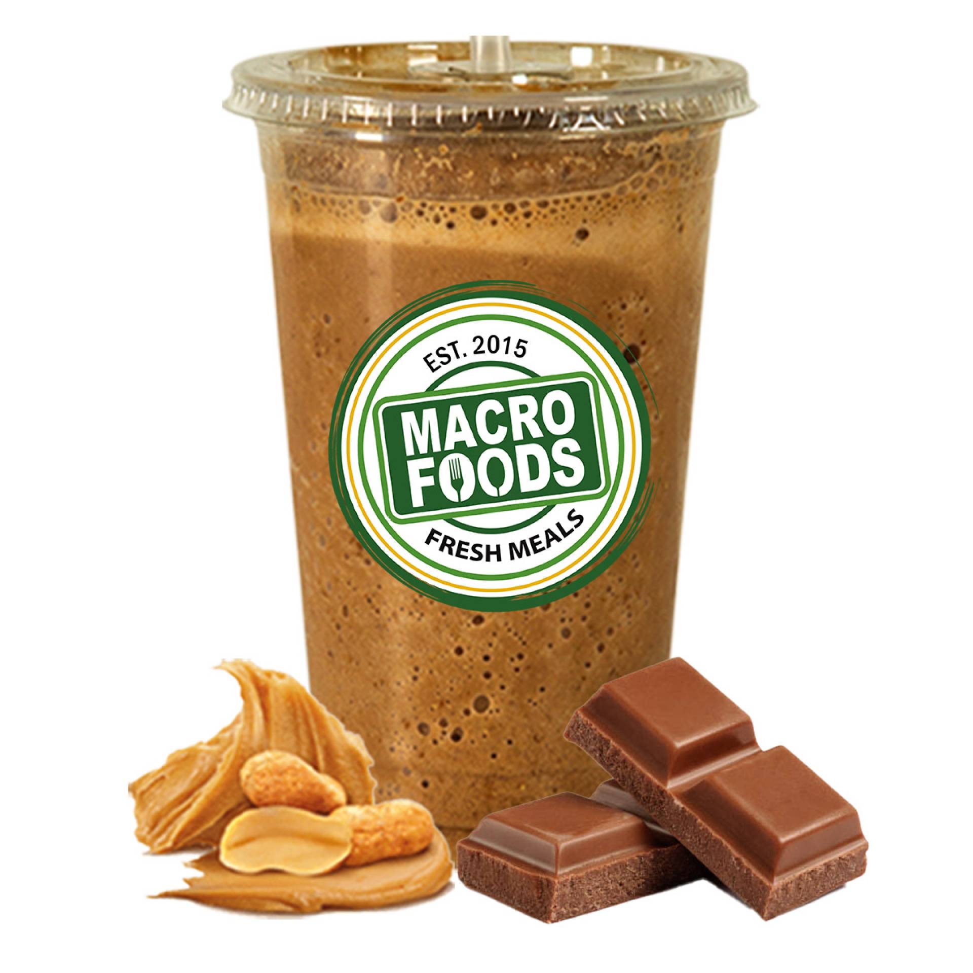 Vegan Chocolate Peanut Butter - Protein: 26g Carbs:29g Fats: 11g