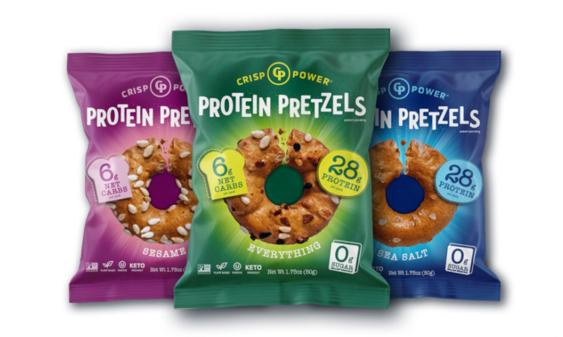 Crisp Power Keto Protein Pretzels - $4.49