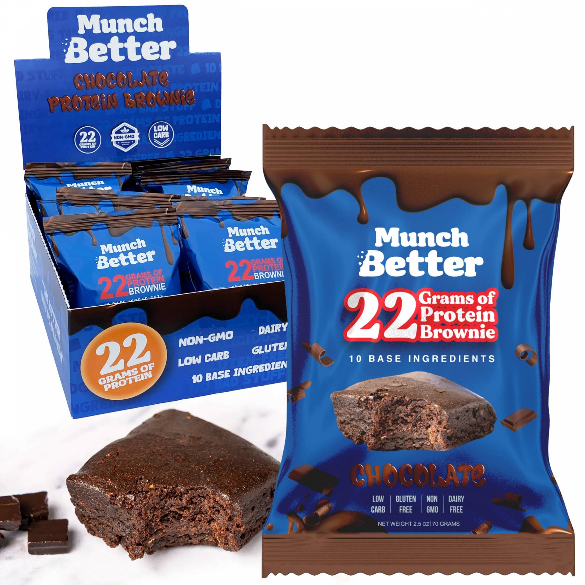 Munch Better Protein Brownies - $3.99